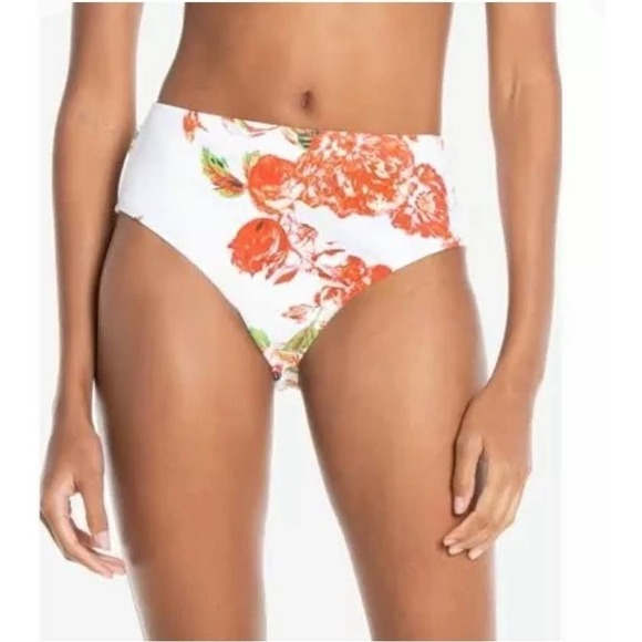 Rachel Roy Floral High Waisted Bikini Bottom XS NWT - Picture 1 of 7